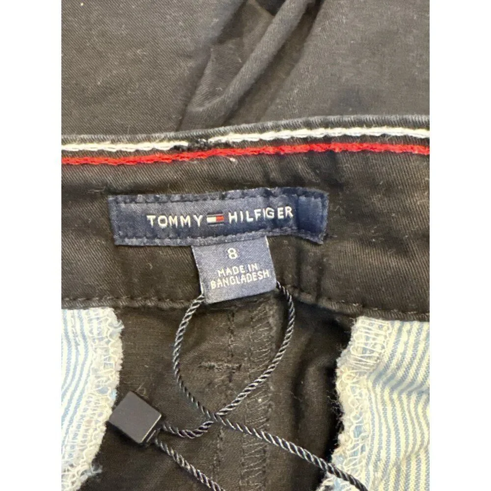 Tommy Hilfiger Women Black Classic Stretch Short Size 8